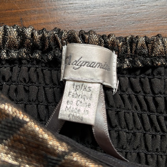 DYNAMITE Gold & Black Bodice Mini Dress - XS - Picture 12 of 13